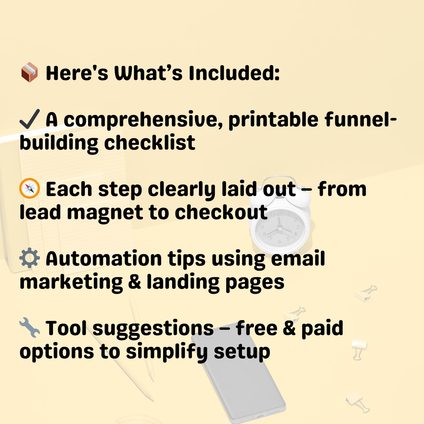 Checklist: Passive Income Funnel