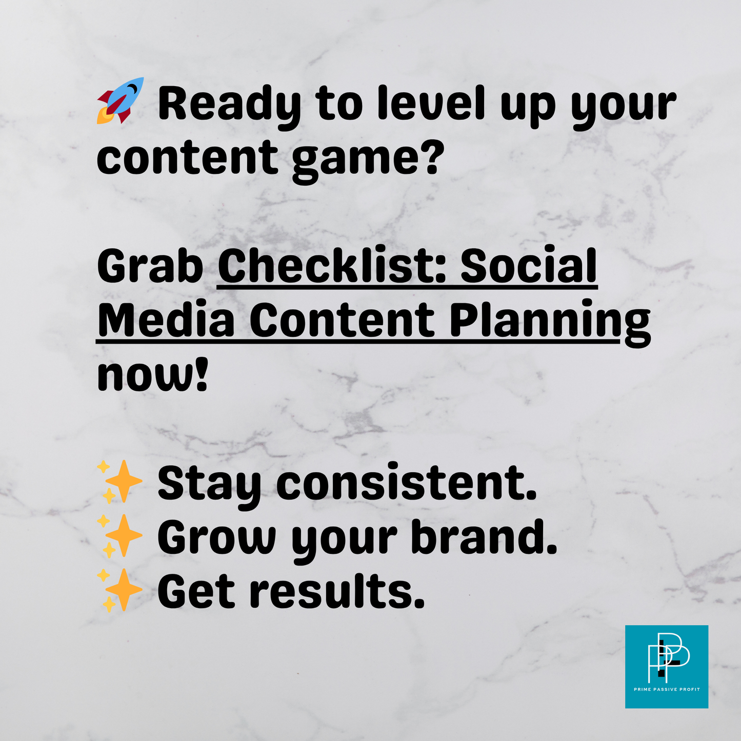 Checklist: Social Media Content Planning