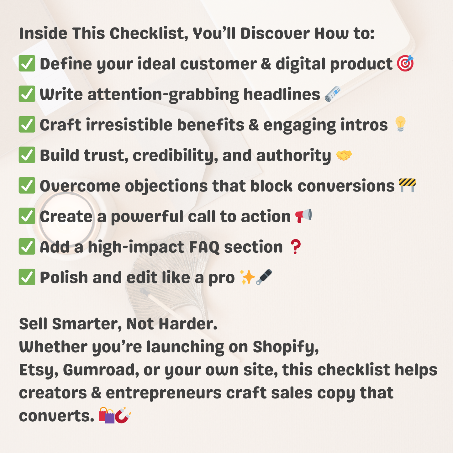 Checklist: Sales Page Success With AI