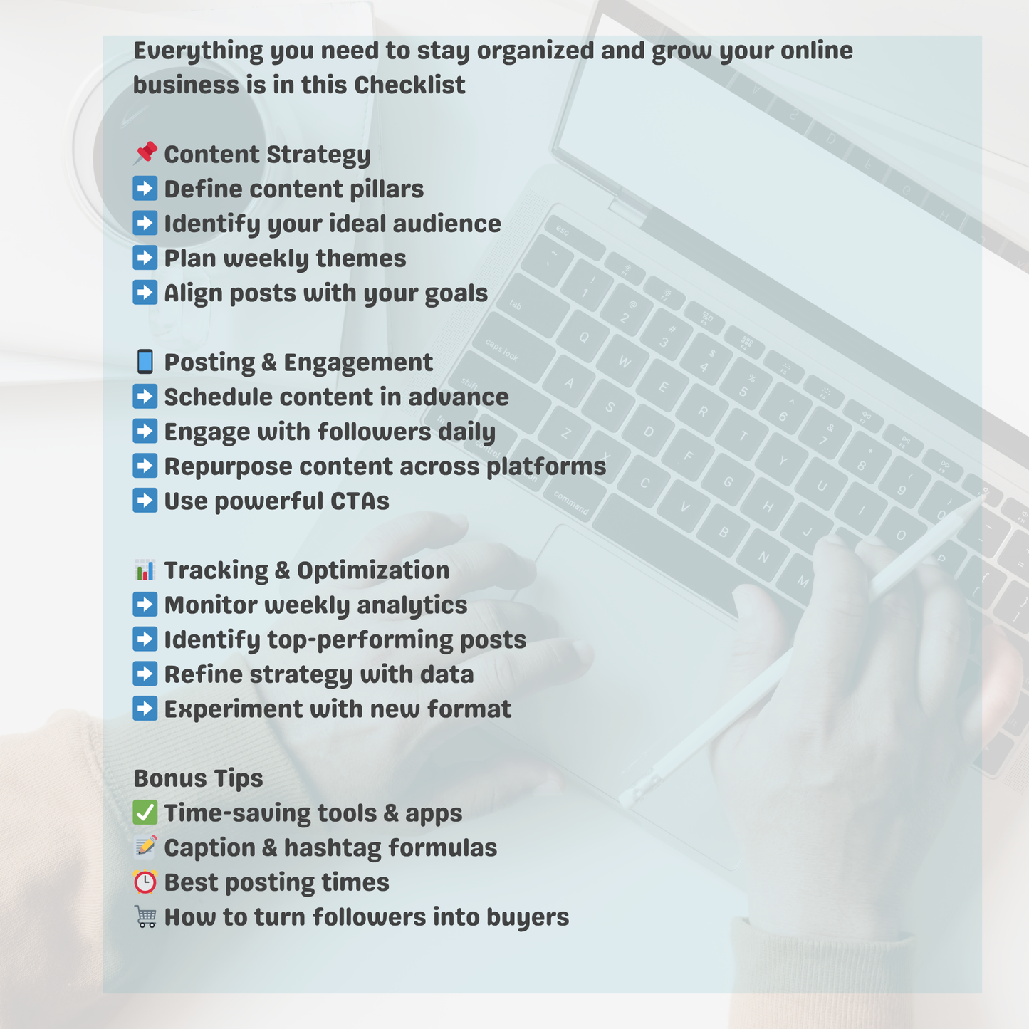 Checklist: Social Media Content Planning